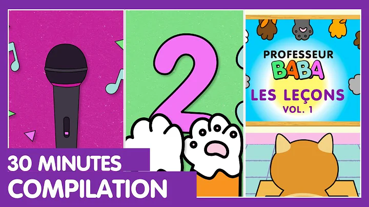 French ABC Song + 9 Fun and Educational Kids Songs | Professeur Baba Compilation