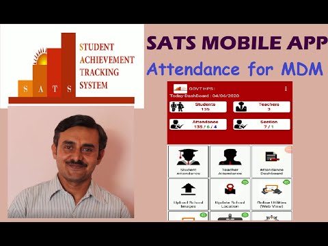 Mid Day Meals Daily Students Attendance in SATS Mobile APP Karnataka | STS APP | Connect and Learn