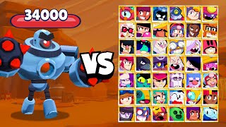 Boss Robot VS All Brawlers | Who Can Defeat Robot?