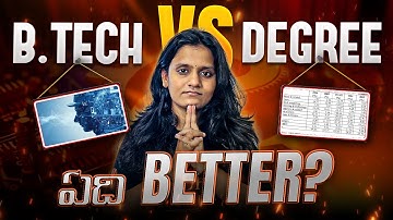 B.Tech vs Degree: Career, Salary, Jobs – Full Comparison in Telugu! ✅