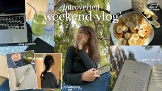 introverted weekend | productive study days &amp; cozy fall activities