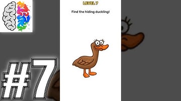 Brain Blow Level 7 Find the hiding duckling - Gameplay Solution Walkthrough