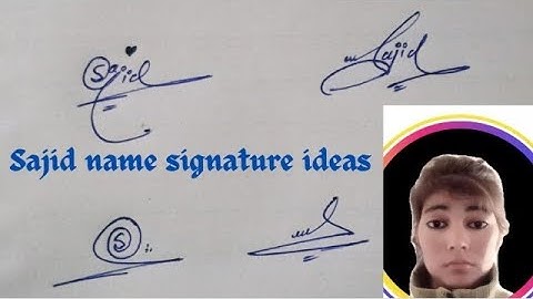 Sajid name signature#easy signature ideas#name signature with arooj