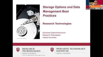 Storage Options and Data Management Best Practices (January 12, 2023)