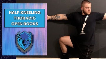 Half Kneeling Thoracic Open Books | Thoracic Rotation Mobility Exercise!