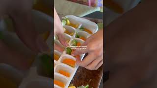 easter brunch needs some mini carrot ice cubes 🥕🐰🥂 cutie idea from #easter #easterrecipes #easterbru