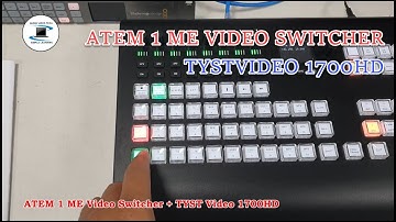 How to setup the Blackmagic ATEM 1 M/E Video Switcher with the TYST Video 1700HD control surface.