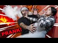 SMOKING A CIGARETTE WHILE PREGNANT PRANK ON BOYFRIEND!!!