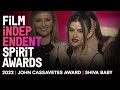 SHIVA BABY wins the JOHN CASSAVETES AWARD at the 2022 Film Independent Spirit Awards.