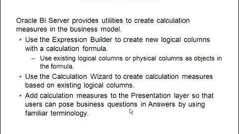 obiee 11g training vedio part 7