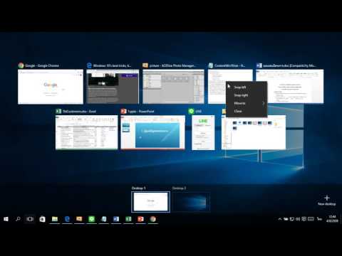 วีดีโอ: การสลับระหว่างเดสก์ท็อป Windows 10 - วิธีจัดระเบียบพื้นที่ทำงานเสมือน