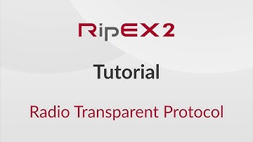 RipEX2 Tutorial – Transparent protocol