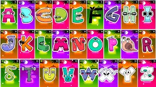 ALPHABET LORE 🆚 EQUIPE ALPHABET LORE 🆚 MÚSICA ALPHABET LORE 🆚 Tiles Hop EDM RUSH🔥❤️🎶🎵