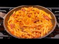 Pasta con CAMARON y SMOKED SAUSAGE facil y con mucho sabor