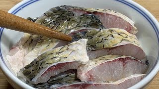 This is the delicious way to make grass carp. It is marinated in cooking wine withou