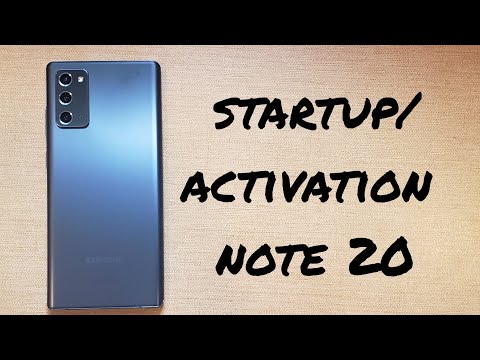 Startup / activation Samsung Note 20