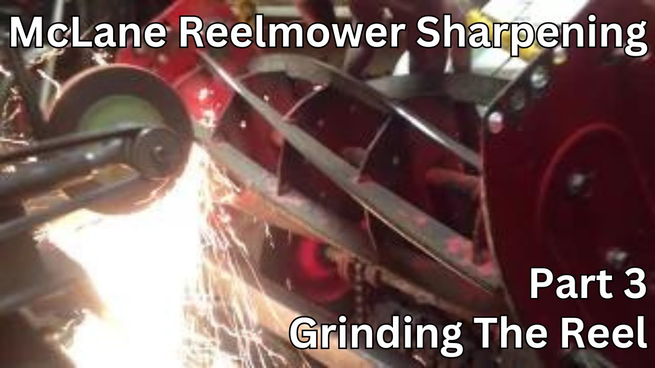 How to sharpen a McLane reel mower 3/3 (Reel Grinding) - YouTube