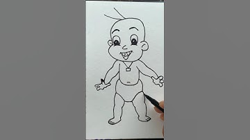 Chhota Bheem (Raju) Drawing #kids #kidsvideo #kidstv #shorts #art #ytshorts #drawing #chhotabheem