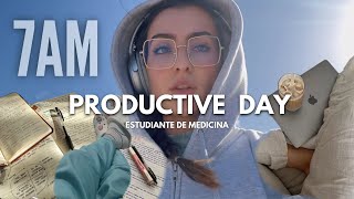 7AM Study Vlog | Un dia productivo viviendo sola, estudio, deporte, tips y evolución en Medicina