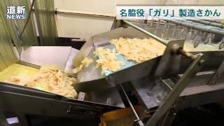 すしの名脇役「ガリ」の製造　苫小牧の食品会社でたけなわ