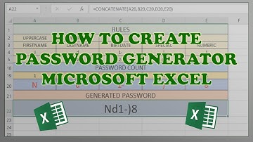 Create Random Secure Password in Excel | Lester Chico | How To Series
