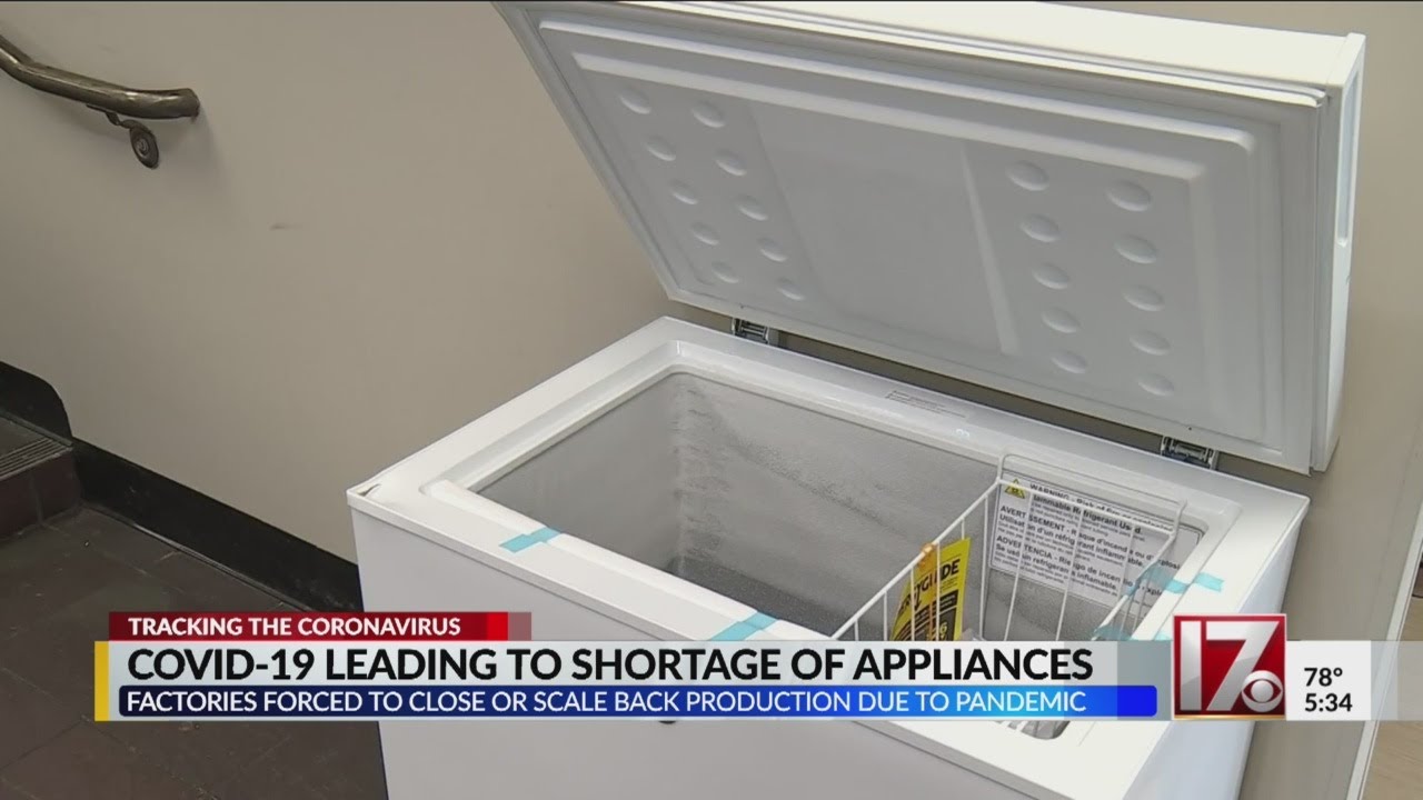 Pandemic leads to a shortage in appliances YouTube