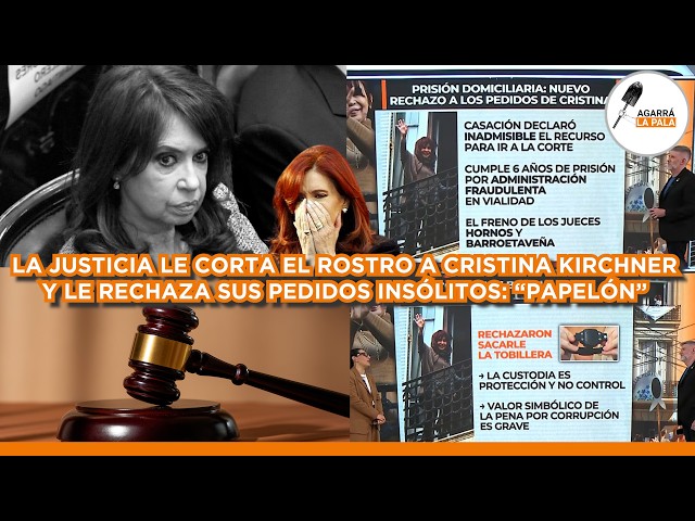 LA JUSTICIA LE CORTA EL ROSTRO A CRISTINA KIRCHNER Y PUEDE CAER EN CÁRCEL COMÚN: "HASTA LAS MANOS"