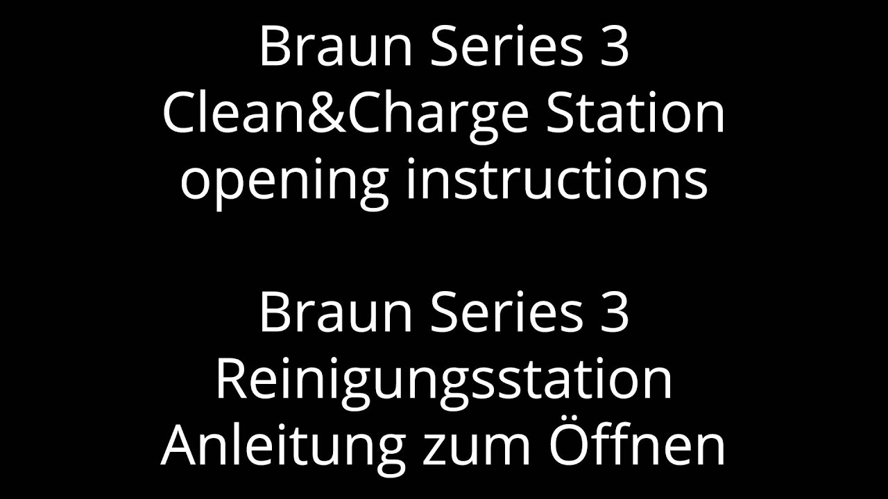 Braun Series 3 Clean&Charge Station / Reinigungsstation 