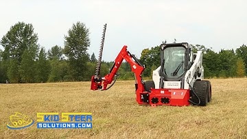Skid Steer Roadside Mower Attachment - Features Remote Control