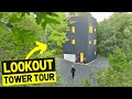 Custombuilt 3story modern lookout tower full airbnb cabin tour