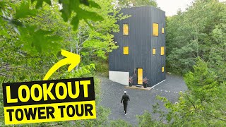 CUSTOMBUILT 3STORY MODERN LOOKOUT TOWER! (Full Airbnb Cabin Tour)