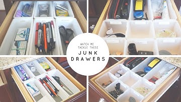 Home Organization Tips - Junk Drawers + Dollar Tree products | Rescue My Space