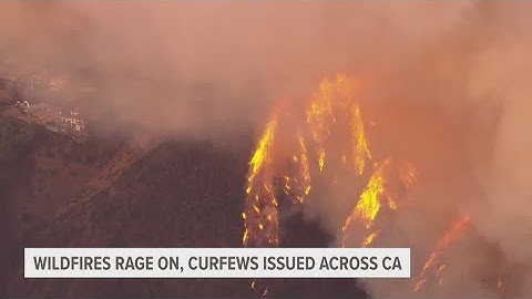 California wildfires update: Fires spread past Los Angeles into Mandeville Canyon