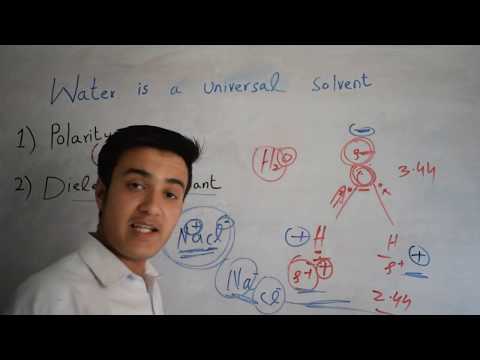 Why Water is Universal Solvent?