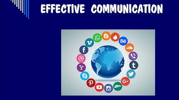 Effective Communication : PowerPoint Presentation  for class room