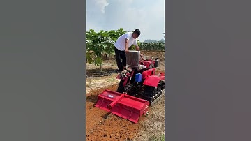 Water and Drought dual-purpose crawler rotary tillator orchard greenhouse management rotary till