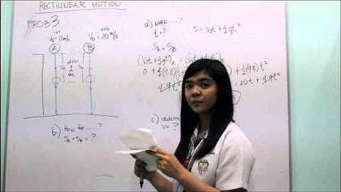 Physics Rectilinear Motion Problem 3