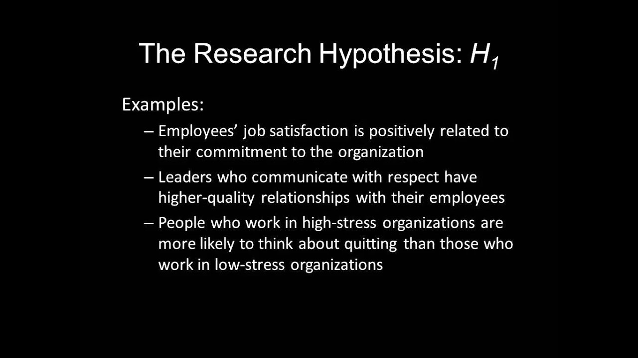 null hypothesis example in research quantitative