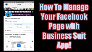 How To Manage Your Facebook Page with Business Suit App @Technicalmaneshwar screenshot 2