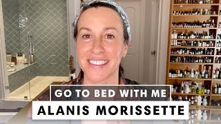 Alanis Morissette's 18Step Nighttime Skincare Routine | Go To Bed With Me | Harper's BAZAAR