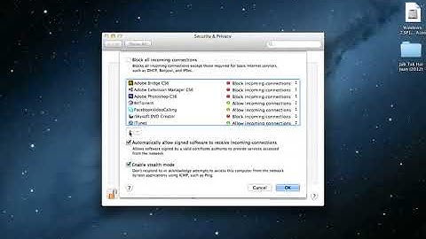 Bloquear Programas de acceso a internet con Firewall integrado del MAC