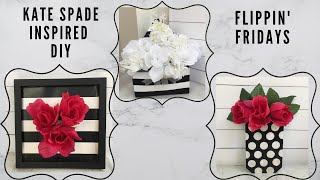 Fippin' Friday Feb Challenge 2021 | Kate Spade Inspired DIY |Spring Decor | Thrift Flip | Sun's Arts