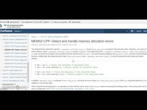 IIITD Secure Coding C++ Rule  MEM52 CPP