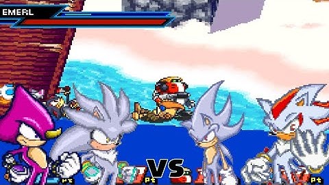 Sonic Battle - Espio/Silver VS Hyper Sonic/Hyper Shadow Mod
