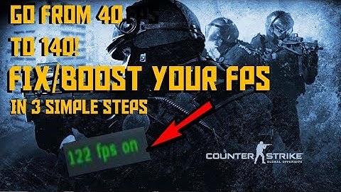 How to fix/boost CS:GO fps drops! Tutorial