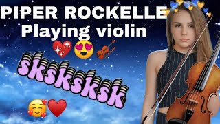 Piper Rockelle playing violin? 💗😍