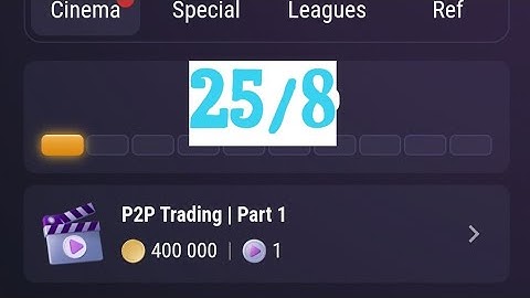 P2P Trading | Part 1   25 Aug Tap Swap Watch Daily Video Code  | Tapswap New Code Today?  . Complete