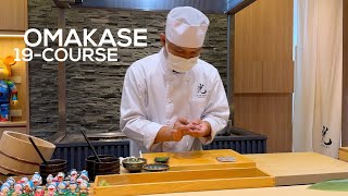 Omakase ซูชิราคาจับต้องได้ 19 คอร์สราคา $ 70 - Hikari Omakase * Vlog | Food |