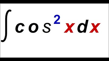 Integral of cosine squared , integral cos^2x