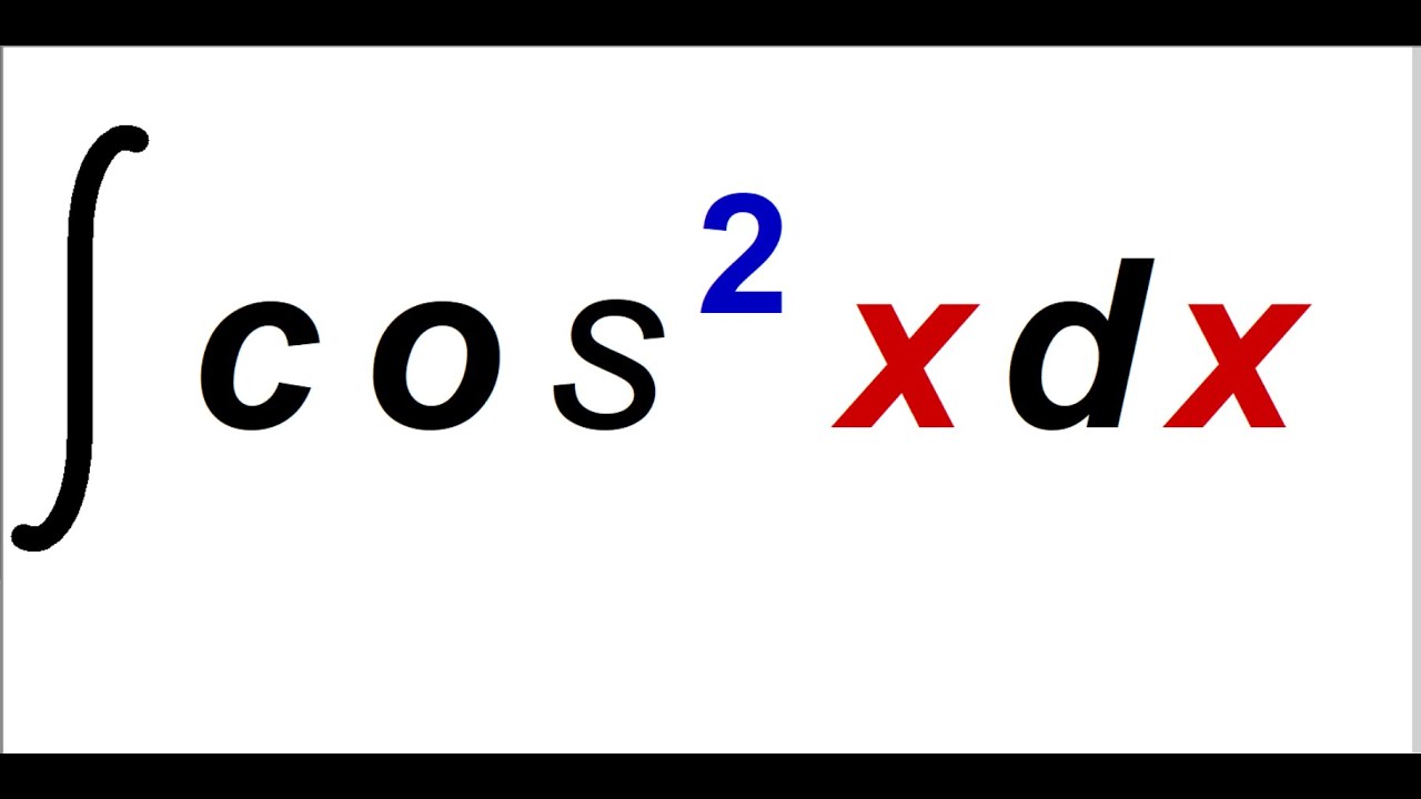 Integral of cosine squared , integral cos^2x - YouTube what is the integration of cosec x